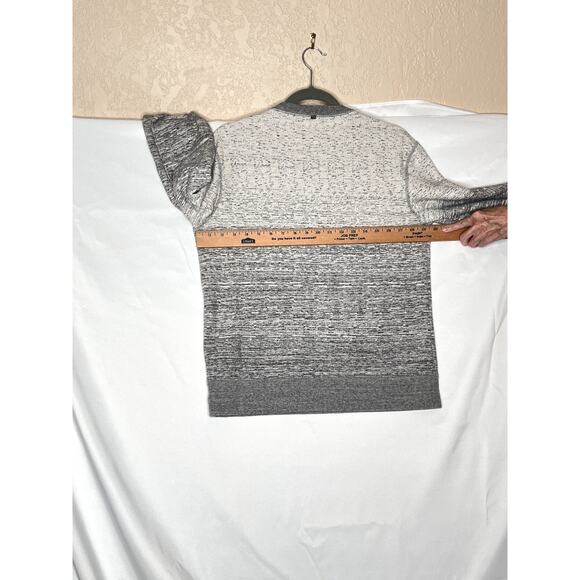 Billy Reid size S sweatshirt crew neck pullover gray/white mottled comfycore - Picture 6 of 8